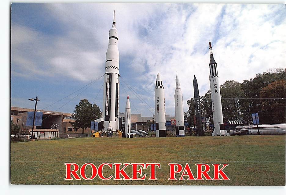 Postcard Rocket Park Huntsville Alabama USA