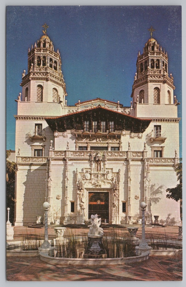 State View~Hearst San Simeon Historical Monument San Simeon CA~Vintage Postcard