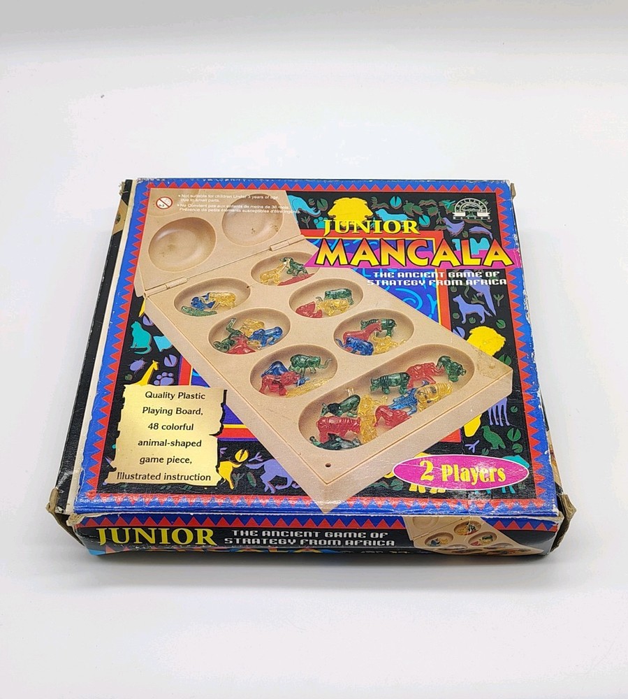 Vintage Junior Mancala 48 Plastic Animal Pieces Game Pieces