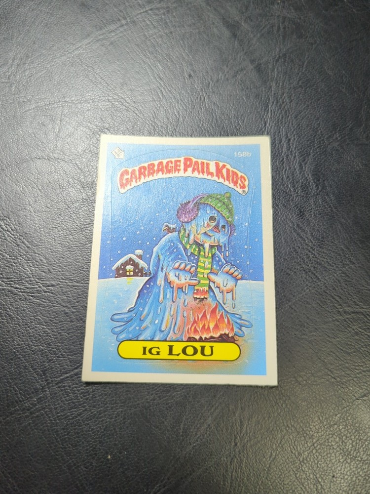 1986 Topps Garbage Pail Kids IG LOU 158b Series 4 NM Name Change OS4 Trading Card