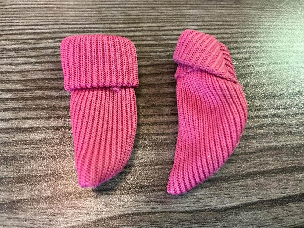 Mattel Barbie Doll Clothes Pink Socks Pair Set Lot # 1