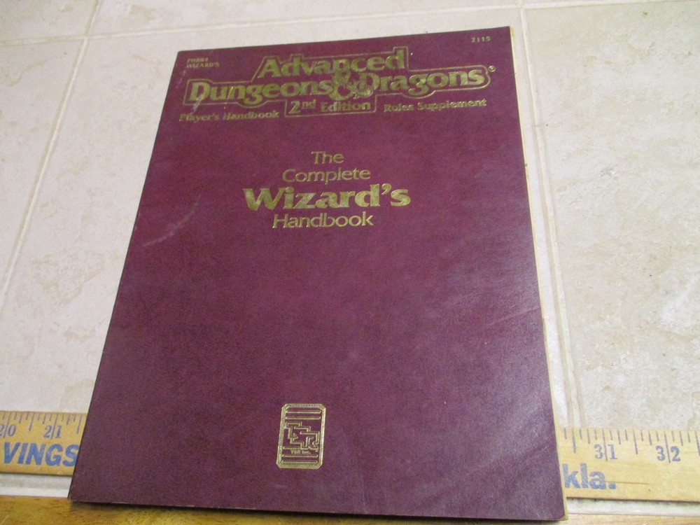 THE COMPLETE WIZARD'S HANDBOOK AD&D Ed Dungeons Dragons 2115 Softcover PHBR4 VTG