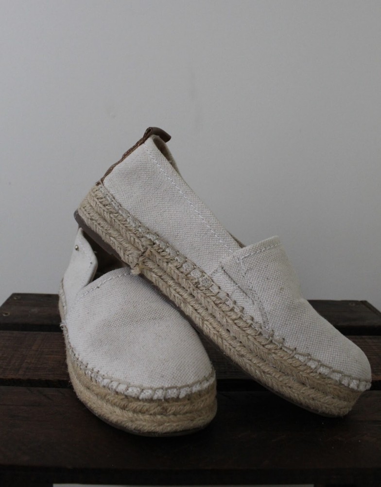 Circus by Sam Edelman Platform Espadrilles Canvas Slip On Women's Size 8M