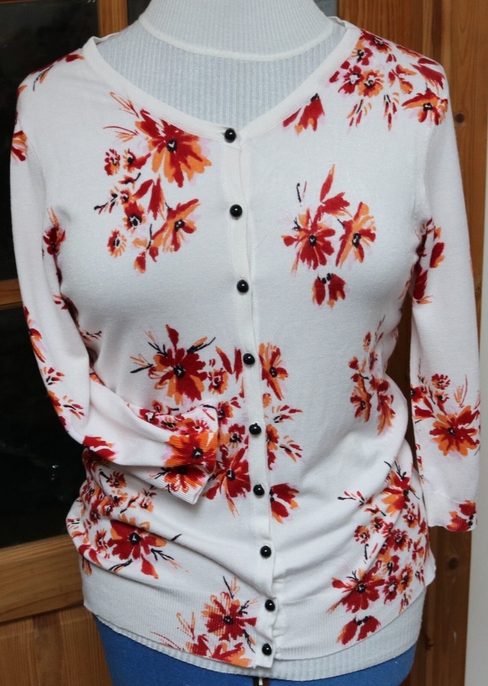Pretty South Floral Cardigan Size 16