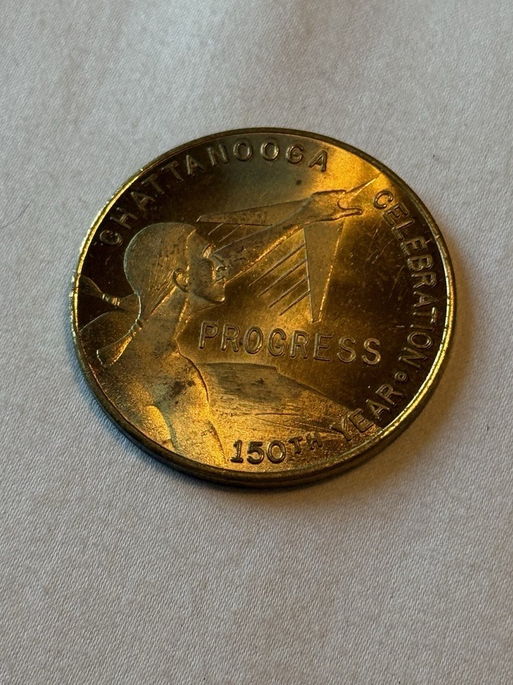 Chattanooga Celebration 150th Year Progress Sesquicentennial Trade Token Medal