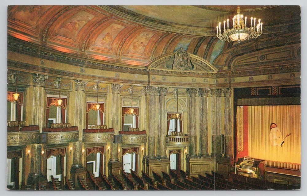 Al Ringling Theater Baraboo WI Wisconsin Interior Plastichrome Postcard