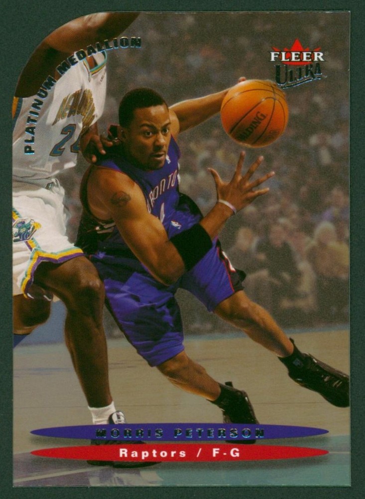 2003-04 Fleer Ultra MORRIS PETERSON #11 Platinum Medallion #/100 Rare Die Cut SP