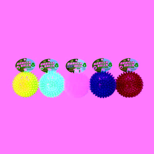 Gorilla Ball Dog Toy Assorted  1 Count / 4 Inches (Large)