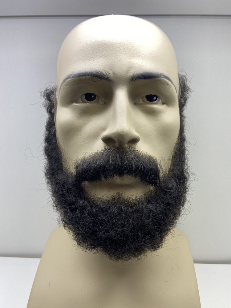Realistic Fake Beard and Moustache Set. Human Hair, hand knotted. Cosplay,Tv
