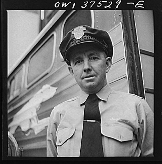 Bernard Cochran, Greyhound bus driver. He has a perfect record of fourteen