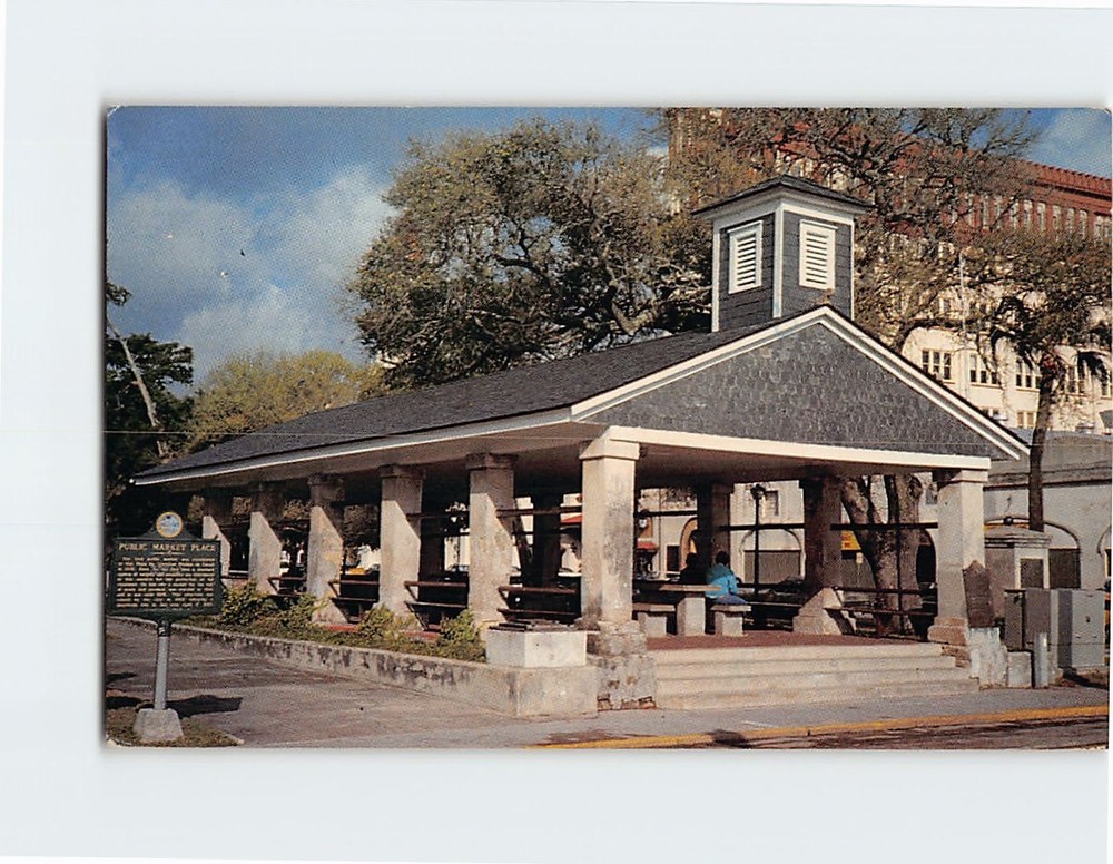 Postcard Old Market Place St. Augustine Florida USA