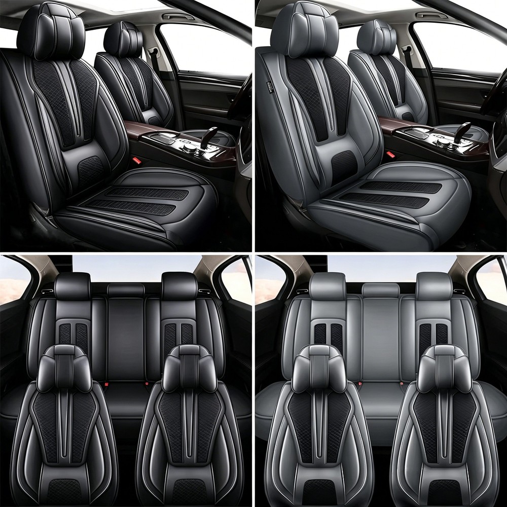 Car Seat Covers For Hyundai Santa Cruz 2022-2026 Waterproof Leather (2/5 Seats)