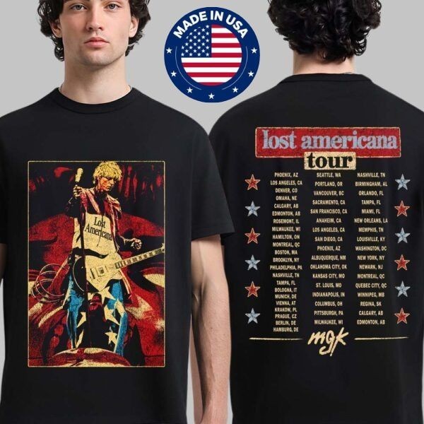 Machine Gun Kelly Lost Americana Tour 2026 Shirt - 2-Sided MGK Photo Tee