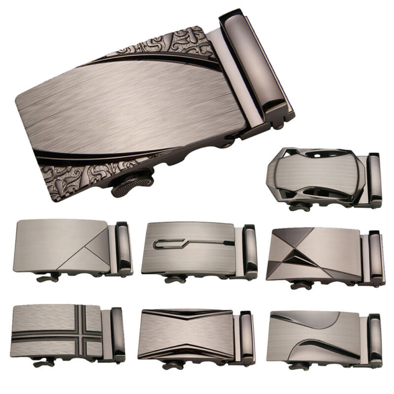 Men's ratchet automatic belt buckle 35mm wide in different designs