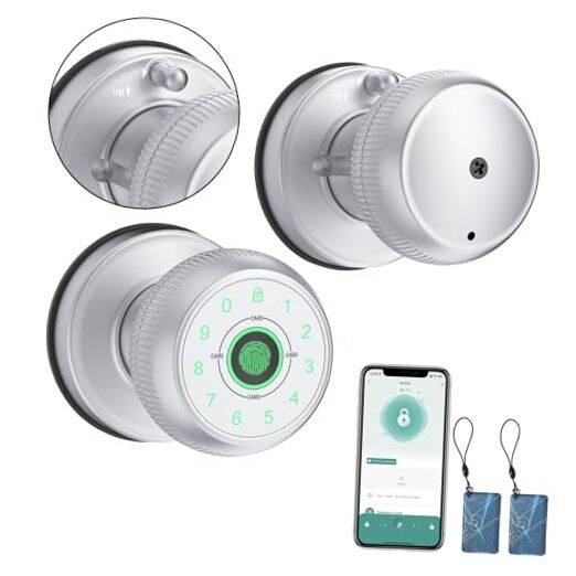 Smart Fingerprint Door Lock with Keypad and Keyless Entry