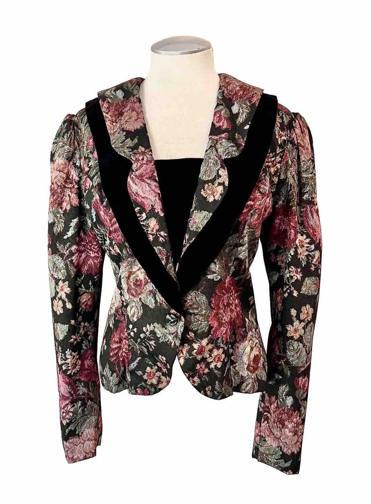 NEW OLD STOCK VINTAGE SCOTT MCCLINTOCK Floral Tapestry Cottagecore JACKET  14