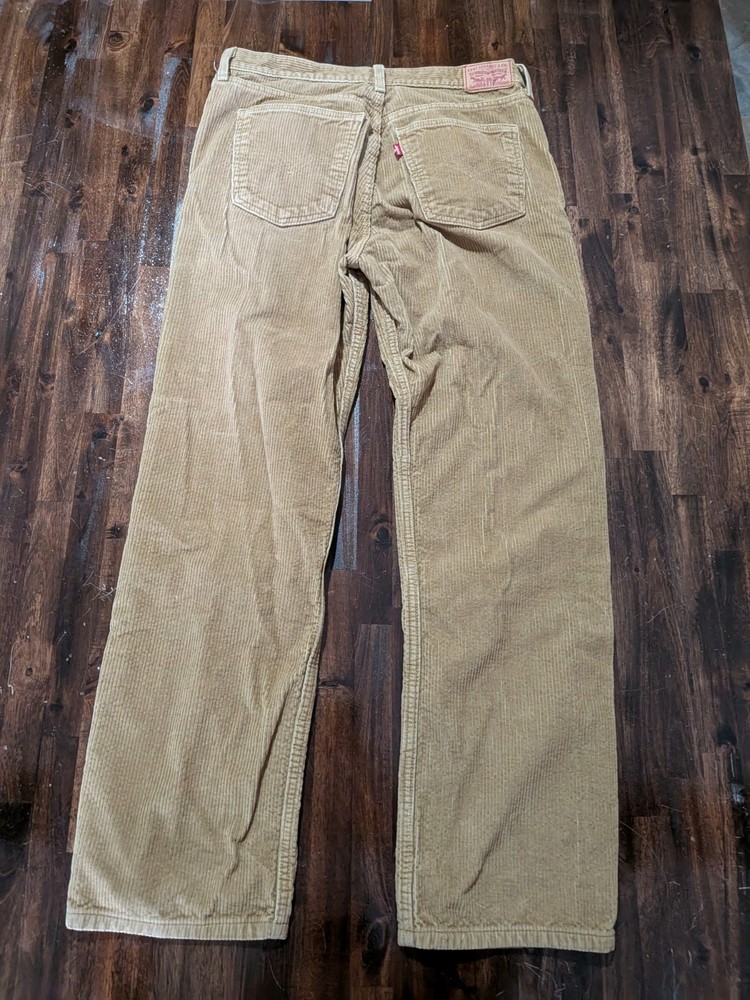 Levi's Corduroy Pants Men's 29x30 Classic Style Comfort Tan Straight Leg Retro