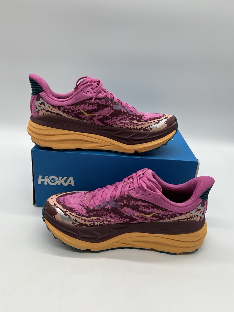 Hoka Stinson 7 Women’s Sz 10,5 Strawberry Cabernet Hiking Running Sneakers Shoes