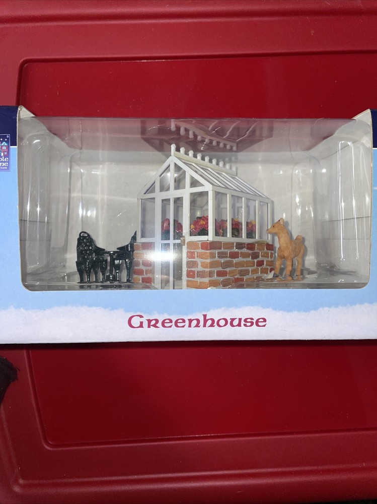 Carole Towne Village Greenhouse Table Accent Christmas Decor-image