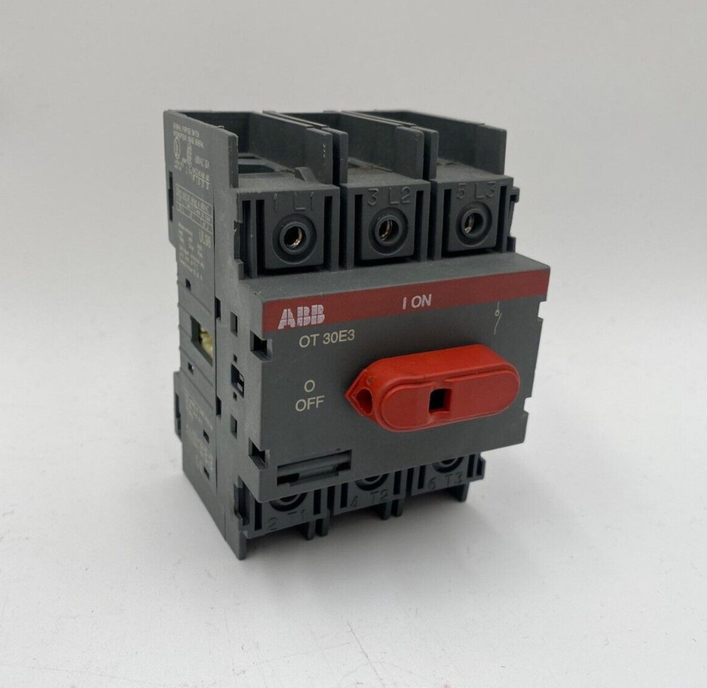 ABB OT30E3 General Purpose Disconnect Switch 30A 3P 600V 0T30E3 30 Amp
