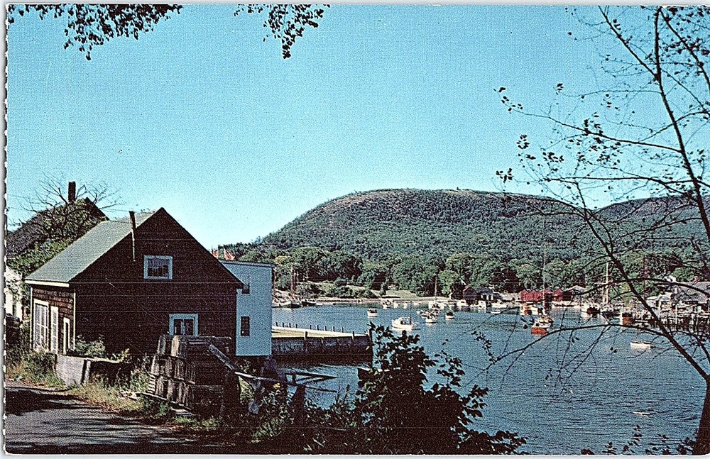 Chrome WATER SCENE Camden - Near Belfast & Rockport & Rockland Maine ME AH9275