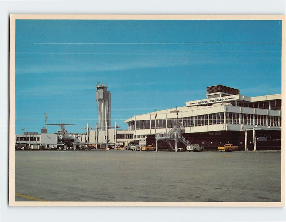 Postcard Stapleton International Airport Denver Colorado USA
