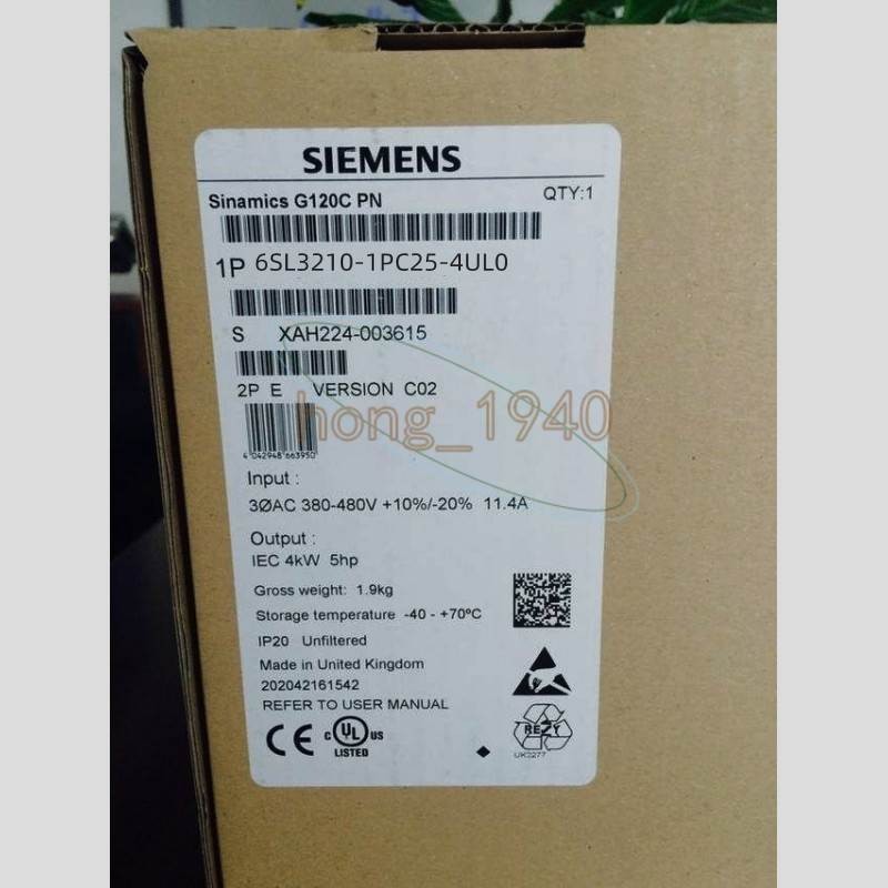 1PCS 6SL3210-1PC25-4UL0 Siemens New