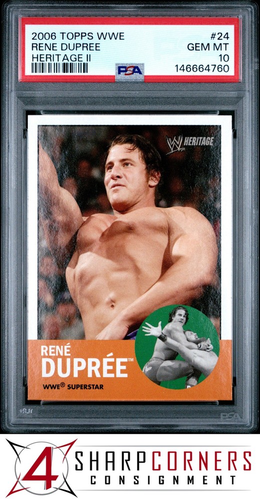 2006 Topps Wwe Heritage Ii #24 Rene Dupree Pop 3 Psa 10Price points for all collectors!