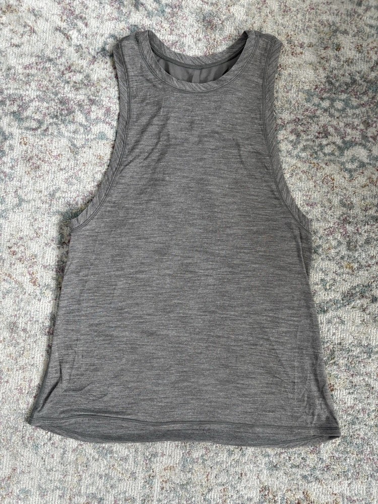 Lululemon Women's Size 4 Athletic Tank Top Racerback Stretch, Grey
