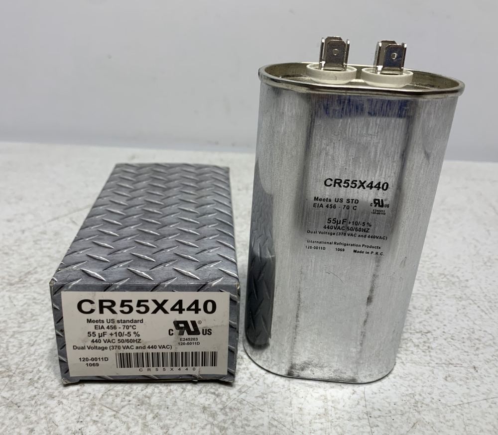 Supco CR55X440 Oval Run Capacitor 55µF 440VAC