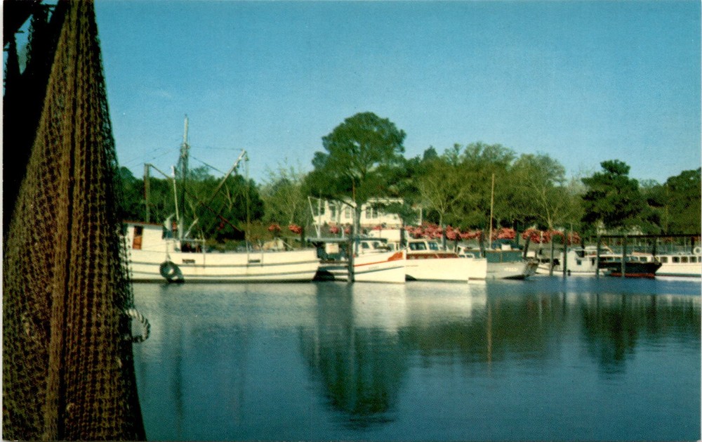 INNER HARBOR, OCEAN SPRINGS, MISSISSIPPI, DEEP SOUTH SPECIAL Postcard