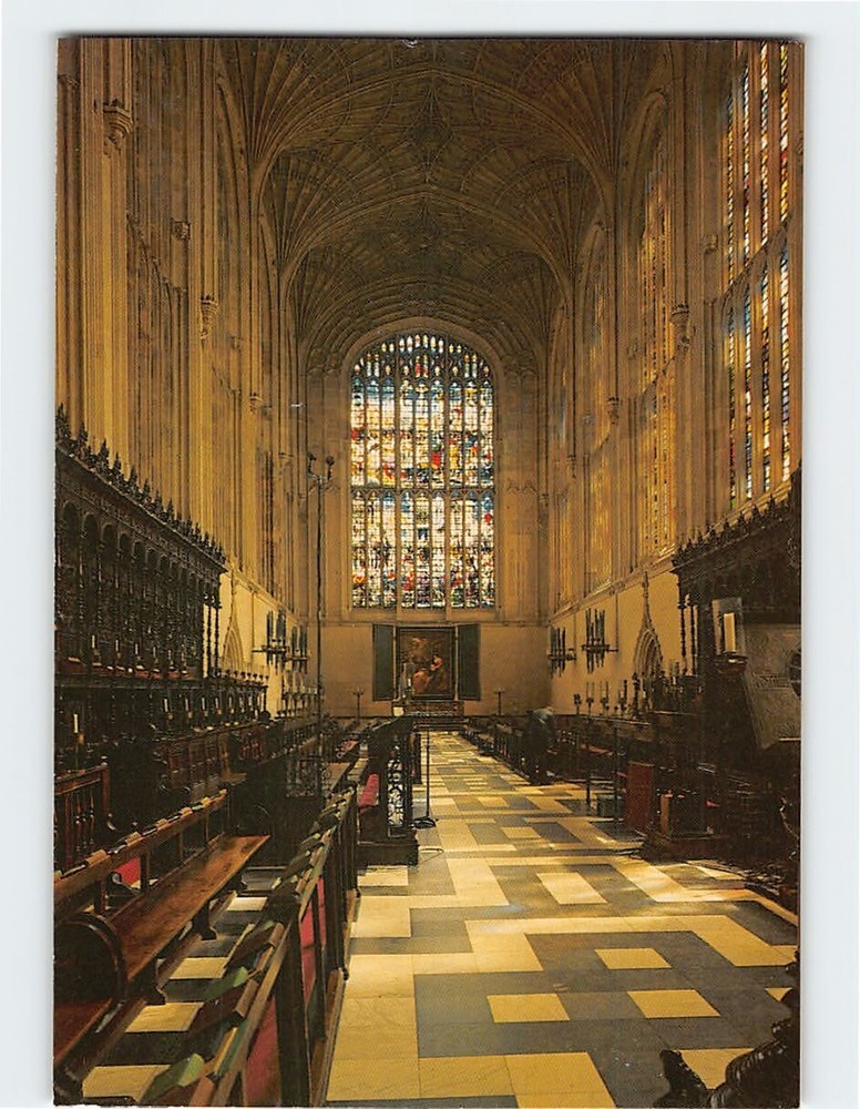 Postcard Kings College Chapel Cambridge England