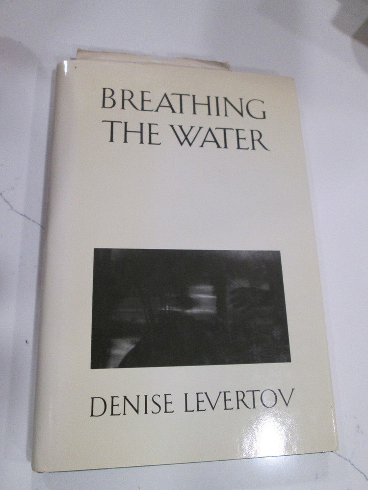 Denise Levertov BREATHING THE WATER 1st Edition in jacket BEATNIK POETRY