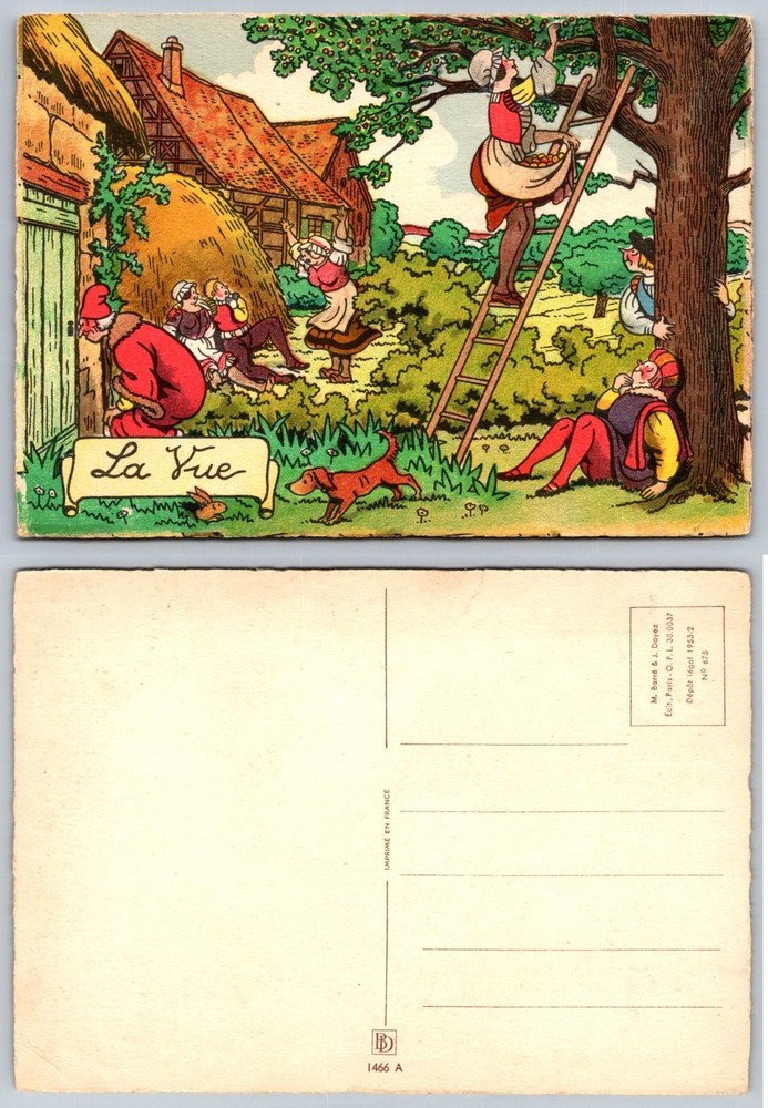 Vintage 1953 French Postcard 