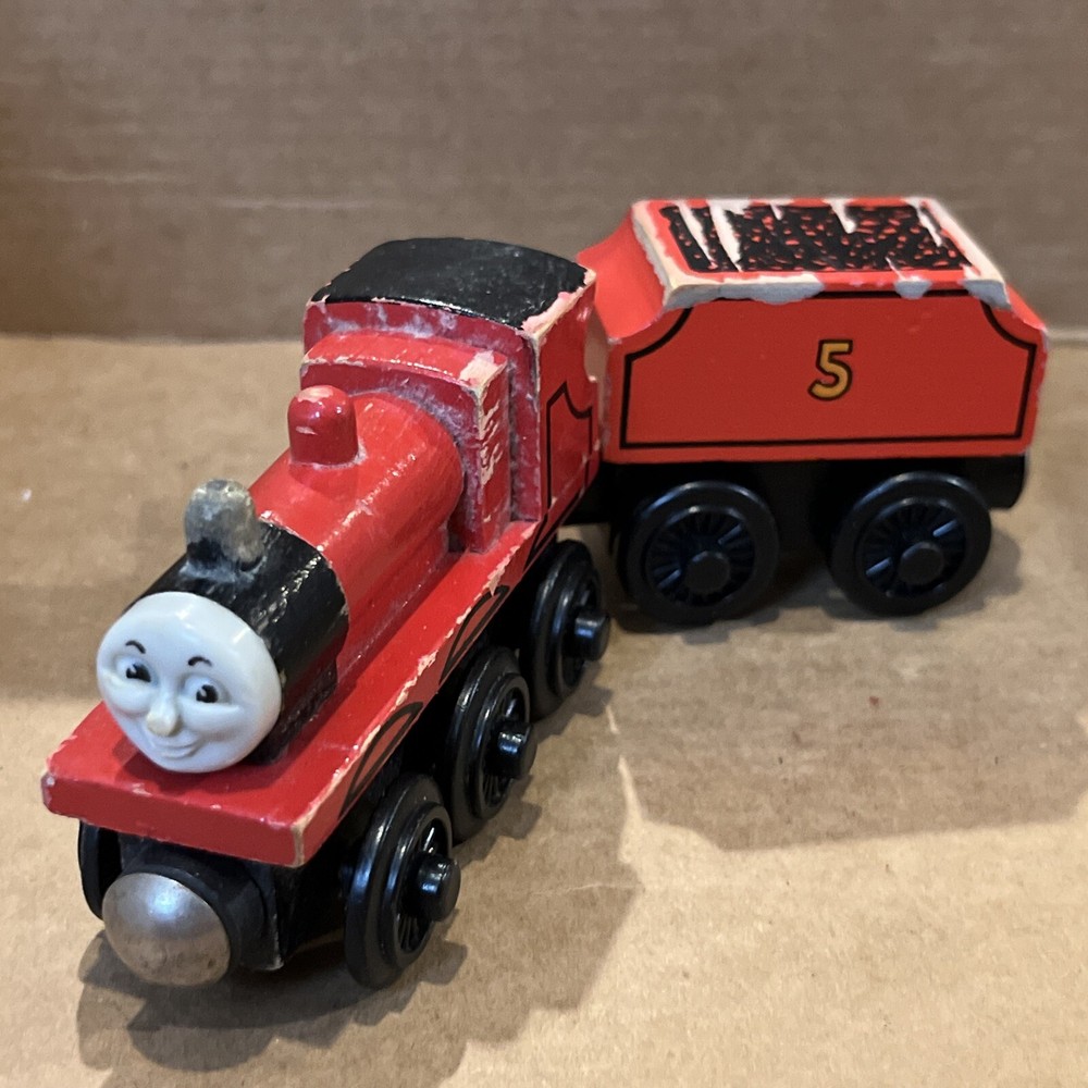 James 96 Flat Tender 98 Used Thomas & Friends Wooden Railway Train Tank Engine