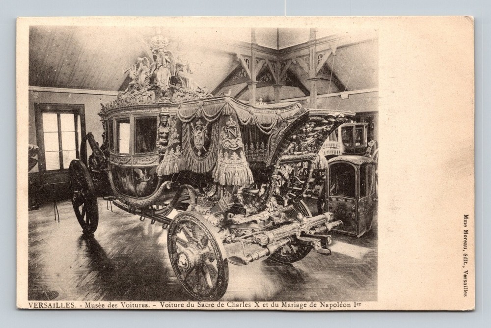 Versailles Carriage Museum Charles X Napoleon I France Postcard