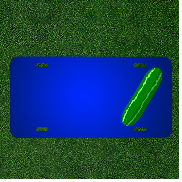Create a Custom Personalized License Plate for Cucumber Food Greens with Names