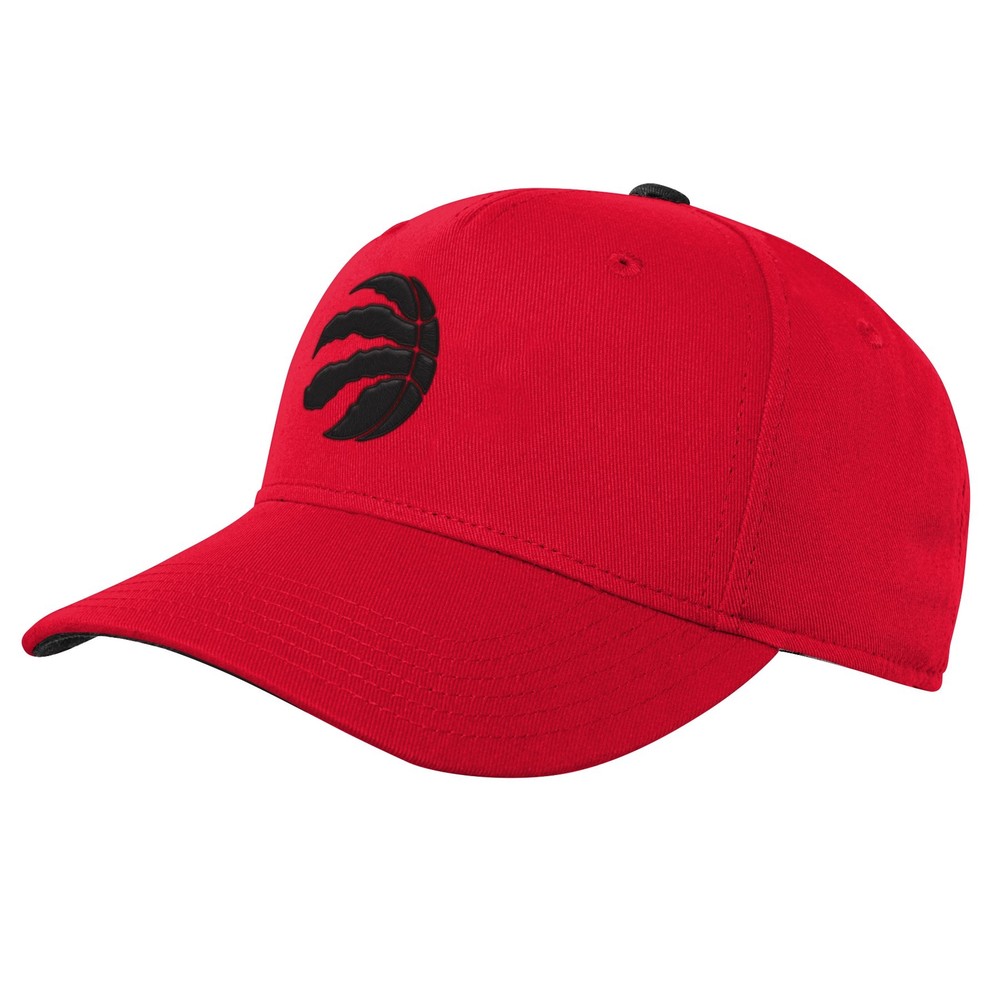 Outerstuff NBA Youth Boys One Size Toronto Raptors Precurved Snapback, Red/Black