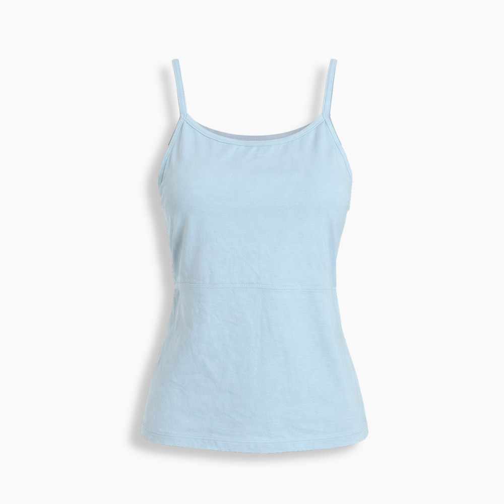 Danskin Women's Medium Camisole Tank Top Built-In Bra Stretch Activewear