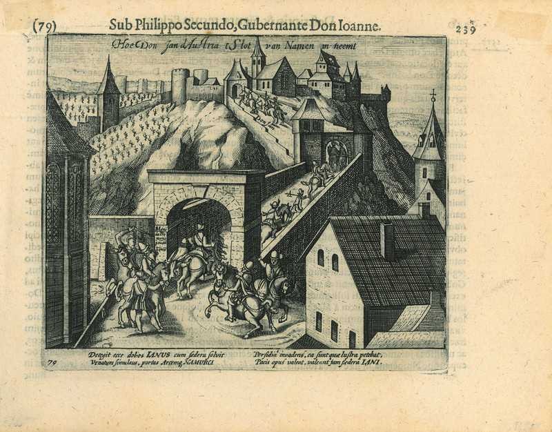 Historical print of Namur