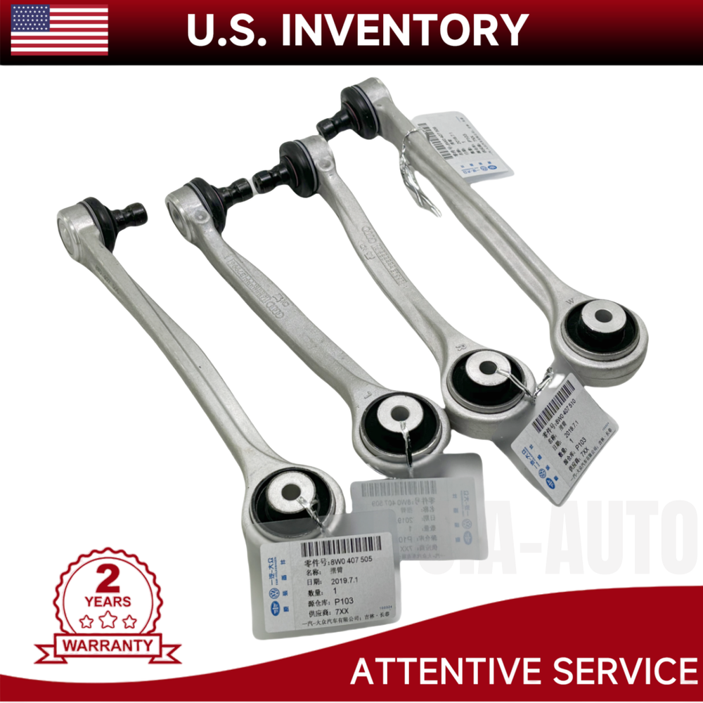 4X Front L+R Upper Control Arms Bent Arm Kit For Audi A4 Avant B9 A5 8W0407505C