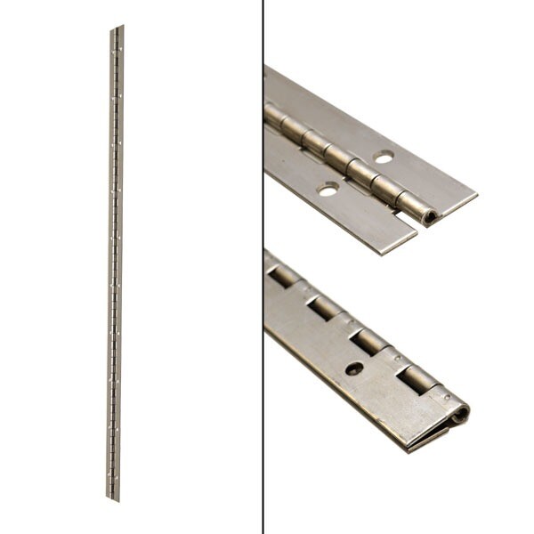 Custom Boat Piano Hinge | 30 x 1 1/2 Inch 16 Gauge Stainless Steel