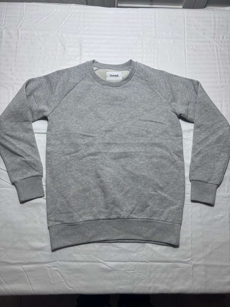 Diamond Supply Co. Crewneck Sweatshirt Gray Small Men’s Size Unisex Pullover New