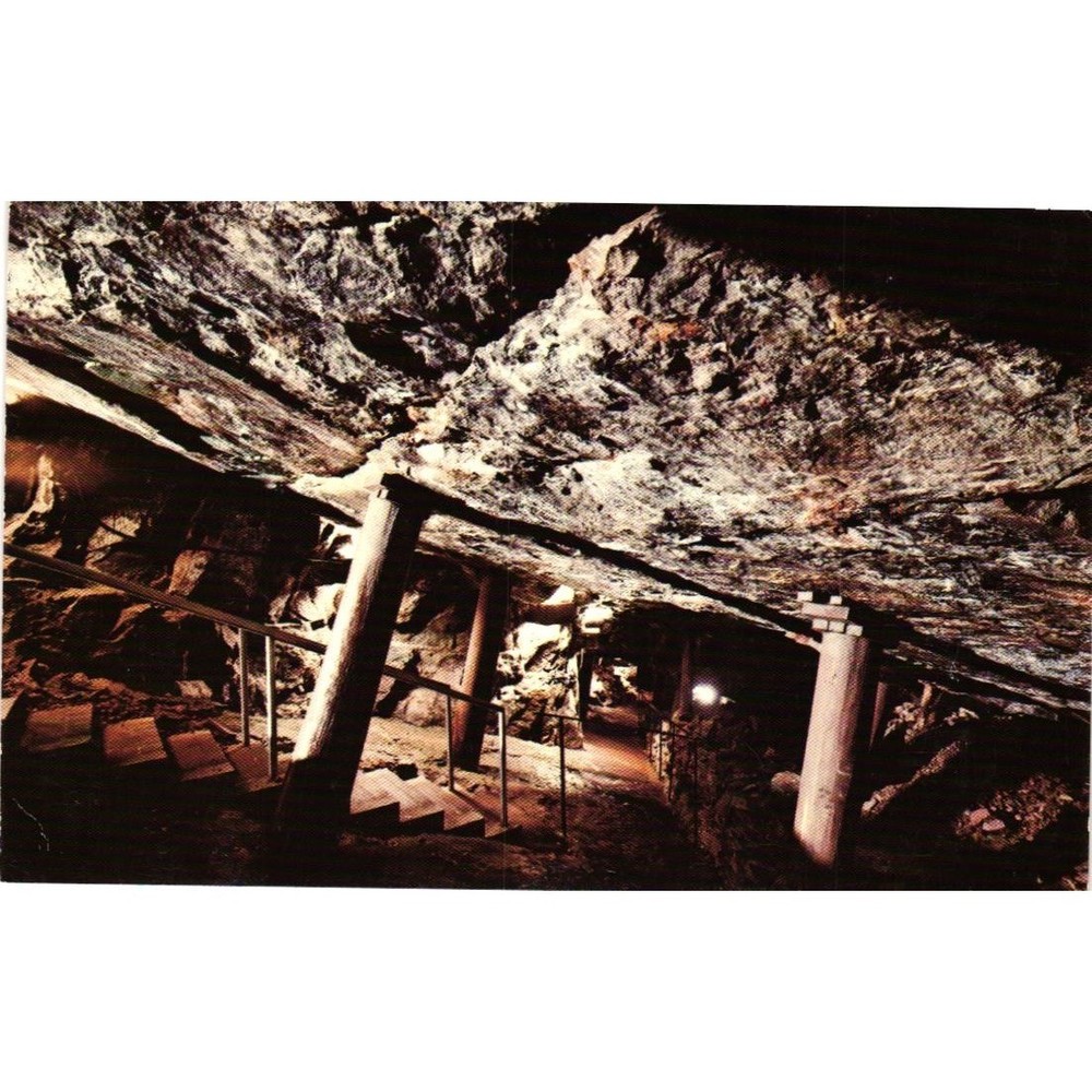 Old New-Gate Prison Tunnels Postcard East Granby CT First Copper Mine 1707 49609
