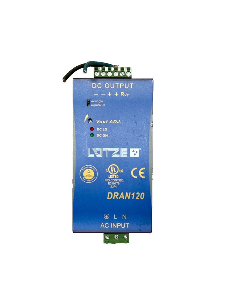 Lutze DRAN120-24B Power Supply 24VDC 115/230VAC