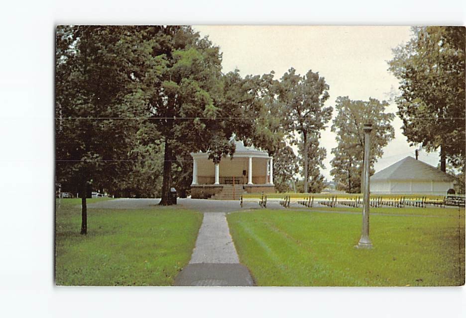 Postcard Band Shell City Park Plymouth Wisconsin USA North America Greetings