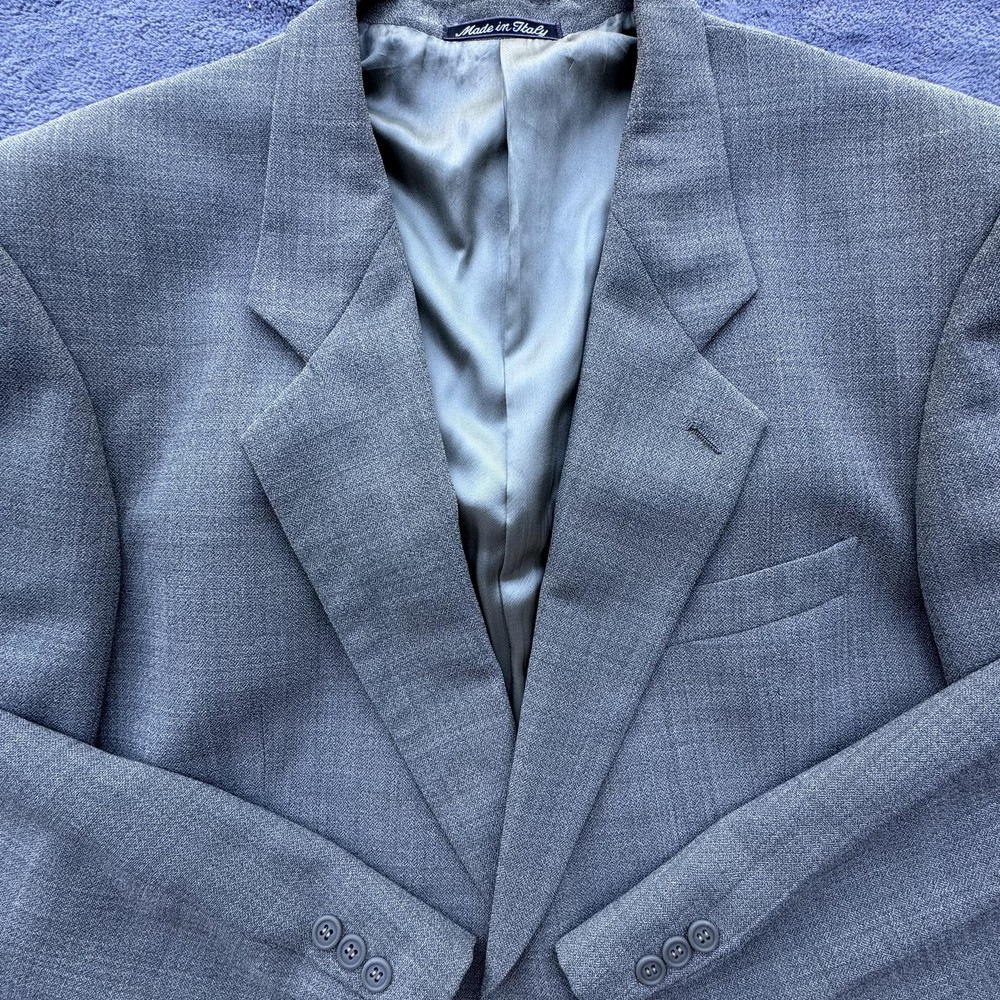Giorgio Armani Le Collezioni Blazer Mens 42 Green Wool Italy Classic Suit Jacket