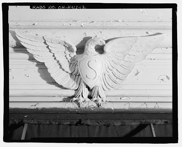 Cleveland Ohio P C OBrien Building Eagle Relief 1900s Prospect Avenue