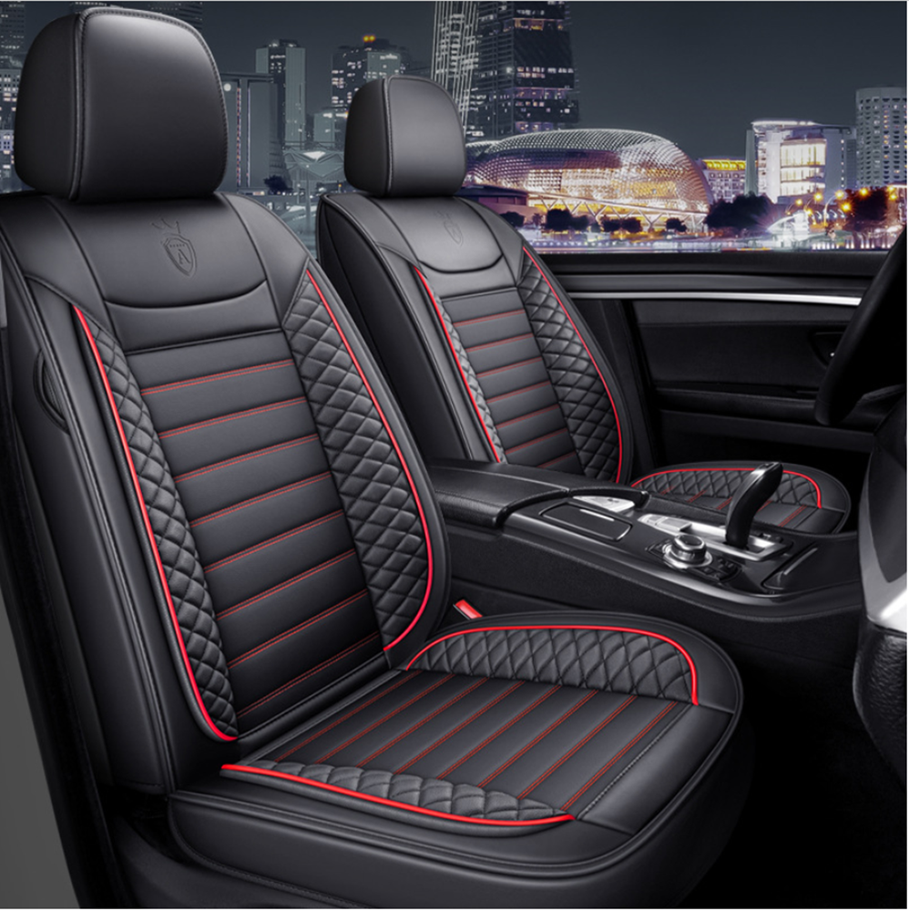Fit For Audi A3 A4 Car Seat Covers 5-Seats Full Set Leather Front Rear Protector
