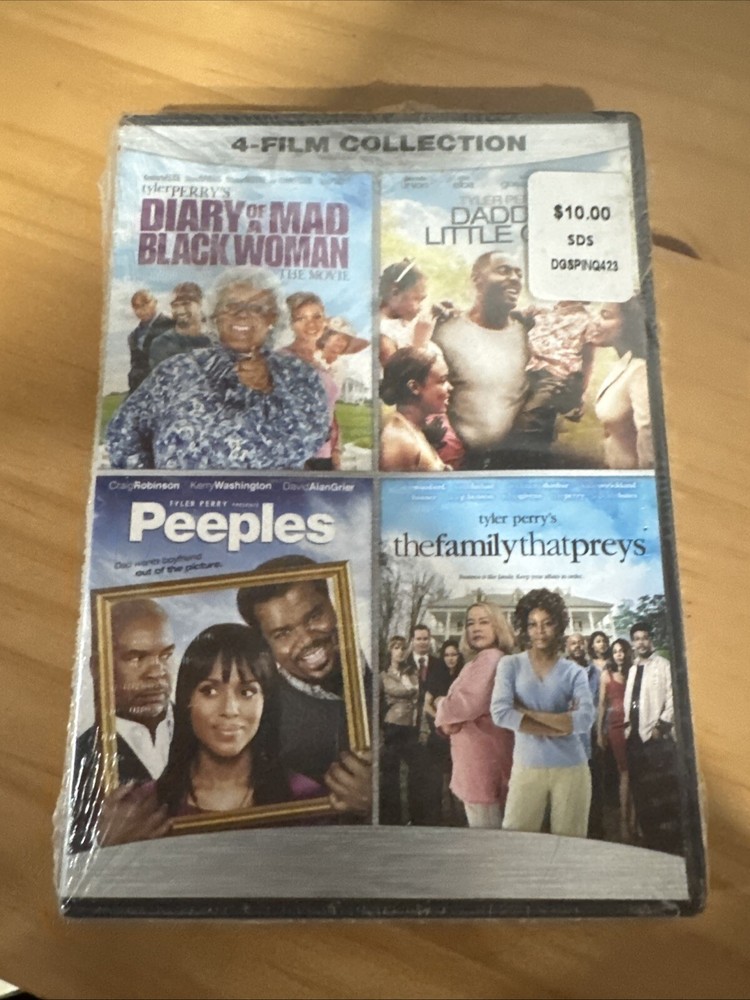 Tyler Perry 4 Film Collection DVD - Diary of a Mad Blackwoman (Madea) / Daddy's